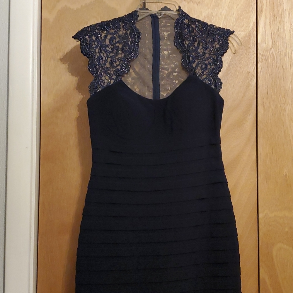 Blue bodycon dress